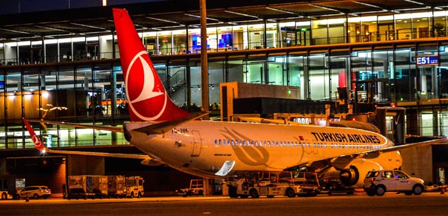Boeing 737 von Turkish Airlines.