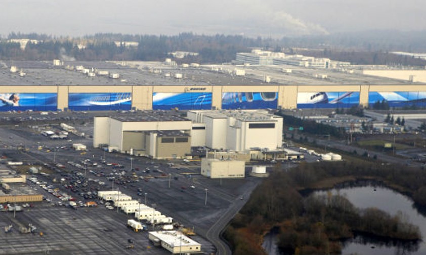 Boeing-Produktion in Everett: Den Virus hat man schnell unter Kontrolle bekommen.