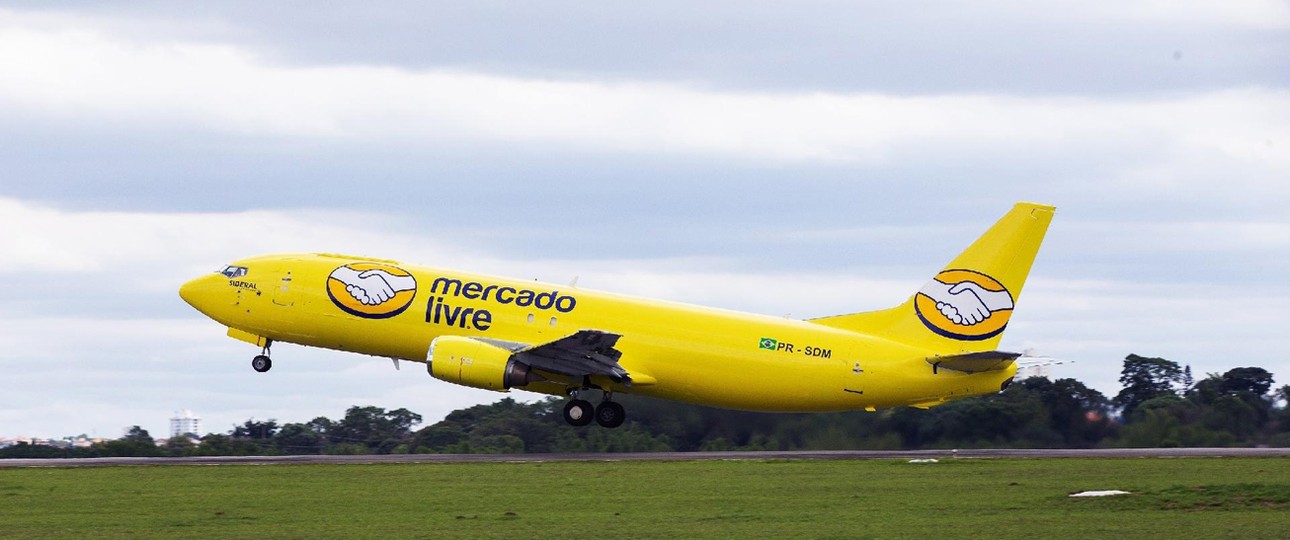Boeing 737-400 von Mercado Libre, die sich in Brasilien Mercado Livre nennt: Bessere Wiedererkennung und Logistik.