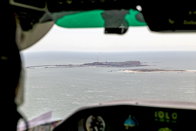 Schließlich kommt nach knapp 45 Minuten Helgoland in Sicht.