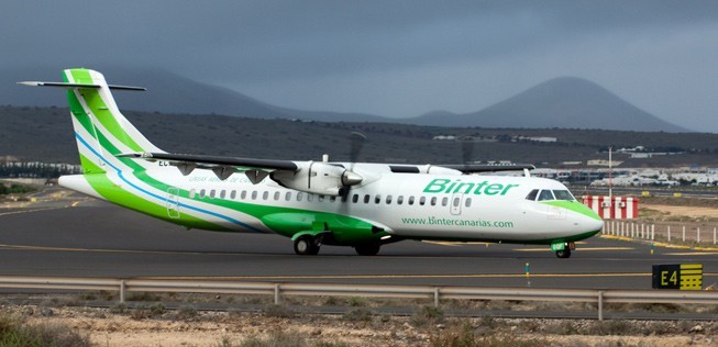 Flugzeug von Binter: Die Airline expandiert nach Afrika.