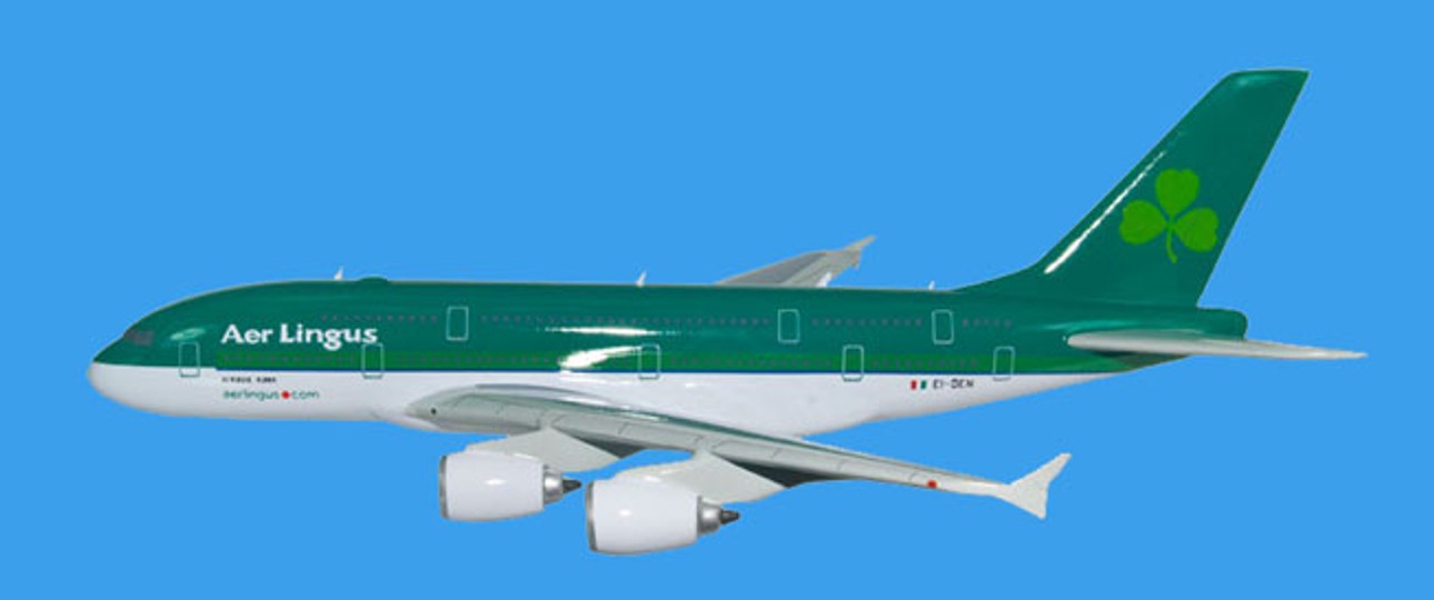 Airbus A380 in den Farben von Aer Lingus: noch gibt es das erst als Modell.