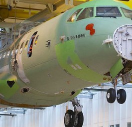 ATR 42 in der Produktion: Bald in den Farben von Silver Airways unterwegs.