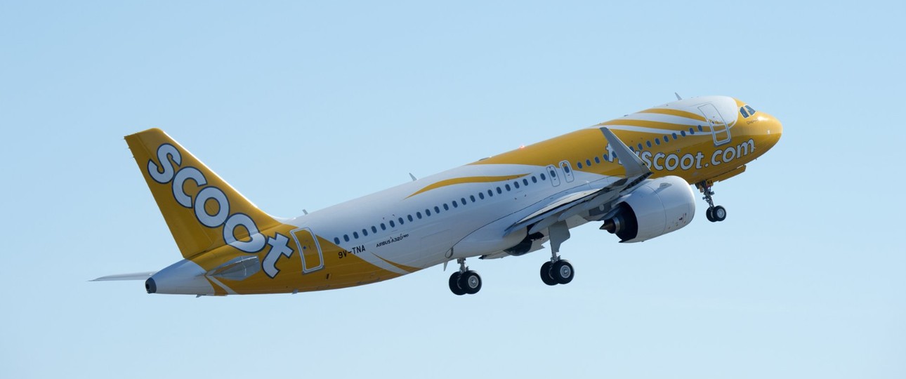 Airbus A320 Neo von Scoot: Die Airline will auch ein größeres Familienmitglied.