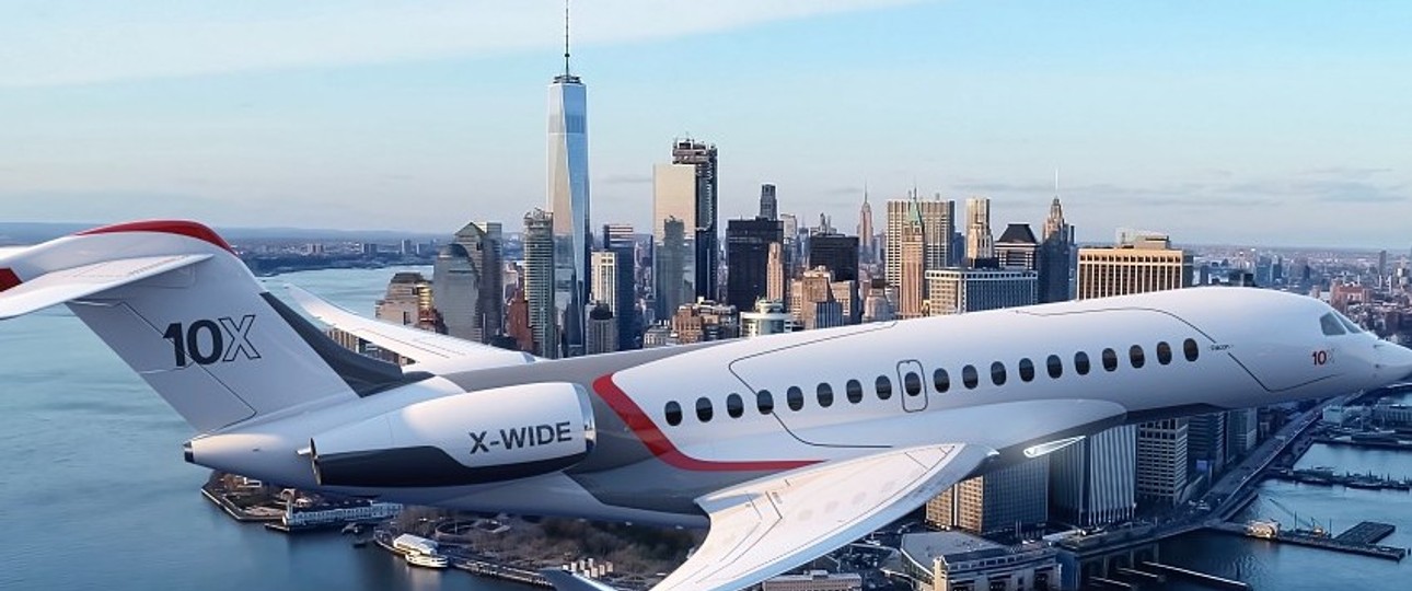 Die neueste Generation: Die Falcon 10X wird nicjht vor 2029 ausgeliefert.