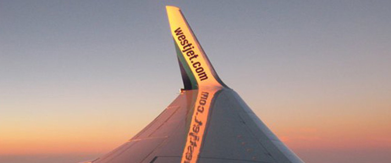 Westjet-Flügel: Die Airline will mehr als 40 Prozent des Regionalmarkts beherrschen.