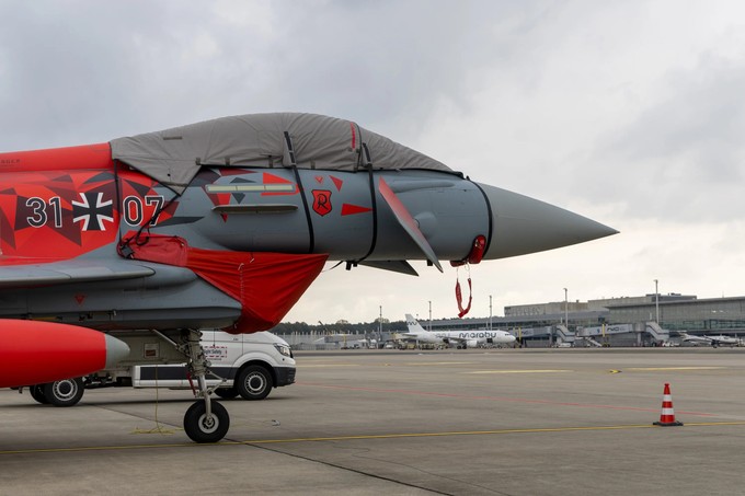 Flugzeug der Luftwaffe bei der Übung im Oktober 2025.