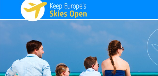 «Keep Europe's Skies Open»: So präsentiert Ryanair die Petition.