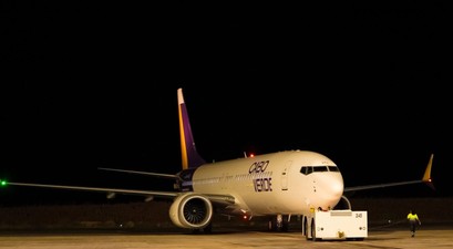 Boeing 737 Max von Cabo Verde Airlines: Die Fluggesellschaft bekommt Interesse aus der Schweiz.