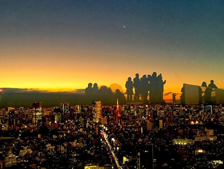 Tokio Sunset auf dem Shibuya Sky