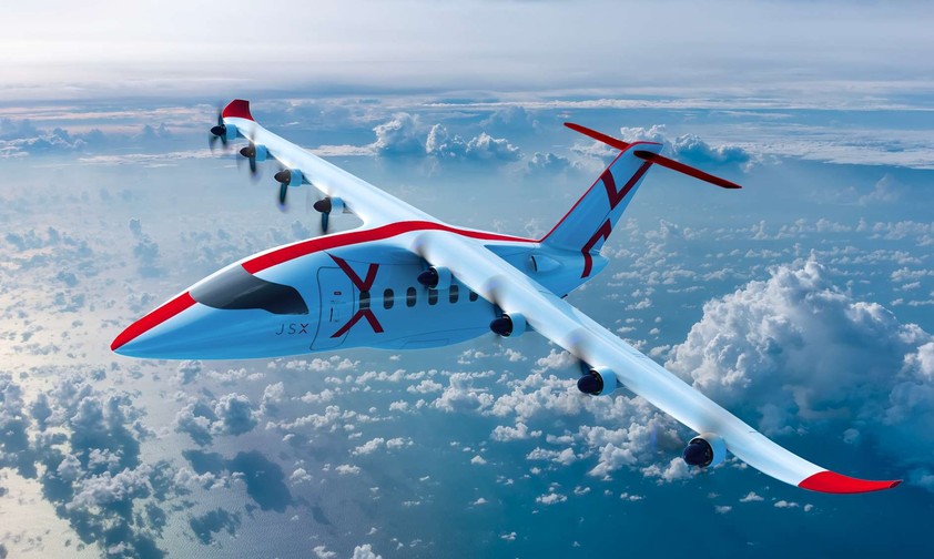 Animation des Auro Aero Fliegers Era: JSX will bis zu 150 Flugzeuge.