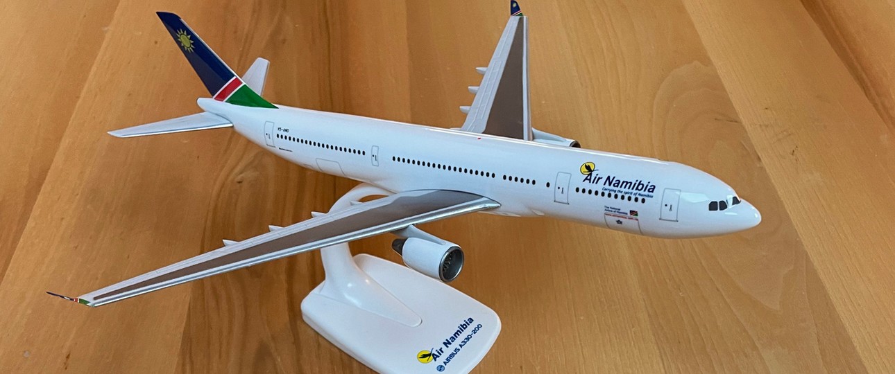 Modell von Air Namibia: Hebt die Fluglinie wieder mit richtigen Flugzeugen ab?