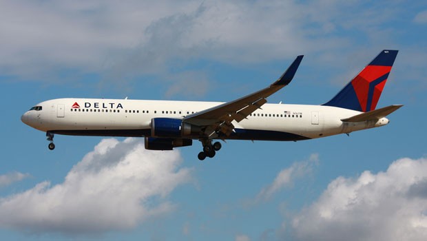 Delta Airlines: Eine B767 beim Landeanflug.