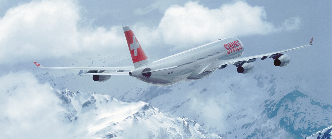 Airbus A340 von Swiss: Ab Sommer mitunter mit Verstärkung von Lufthansa unterwegs.