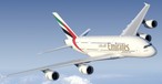 Airbus A380 von Emirates: War vor der Pandemie Stammgast in Amsterdam.