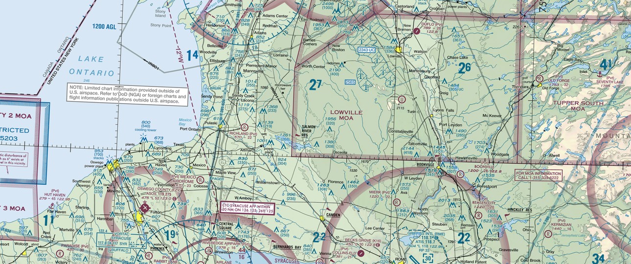FAA-Karte: Hier wird der See noch eine Weile seinen korrekten Namen tragen. 