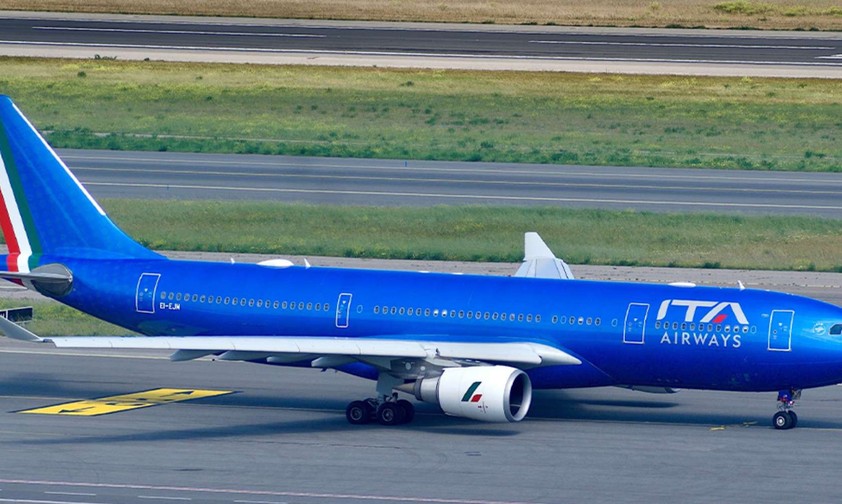 Ein Airbus A330 von ITA Airways: Die Fluggesellschaft könnte ihren letzten Flug ab Malpensa streichen.