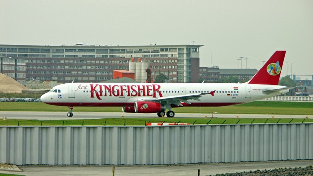 Airbus von Kingfisher: Ein Großteil der Flotte muss am Boden bleiben.