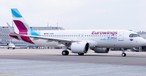 Eurowings' erster Airbus A320 Neo, die D-AENA: Dieses Jahr folgen A321 Neo.