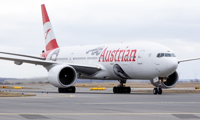 Die OE-LPF: Die Boeing 777-200 von Austrian Airlines ...