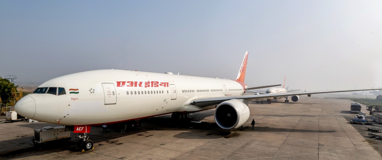 Boeing 777 von Air India: Bekam nach dem Start Probleme.