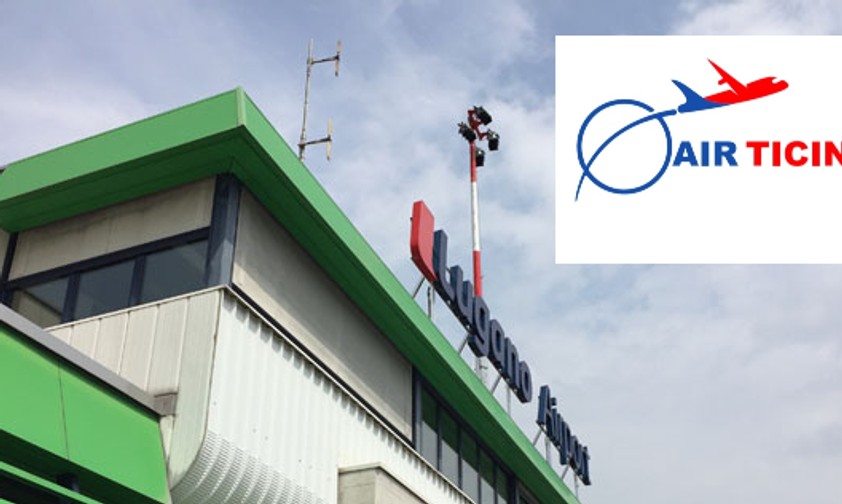 Der Flughafen Lugano und das beantragte Logo von Air Ticino: Gute Nachrichten für den Airport?