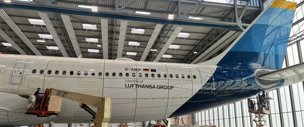 Airbus A330 von Discover Airlines: Das Flugzeug ist der erste Airbus, der mit Aeroshark nachgerüstet wird.