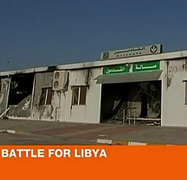 Die Ankunftshalle des Flughafens Misrata im Mai 2011: Nun kehrt Leben zurück.