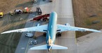 Die Boeing 787 von Vietnam Airlines nach der Landung in München: Was sorgte für die Bremsungen?
