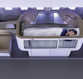 Schlafen über den anderen Passagieren: So stellen die Designer sich den Superthron vor.