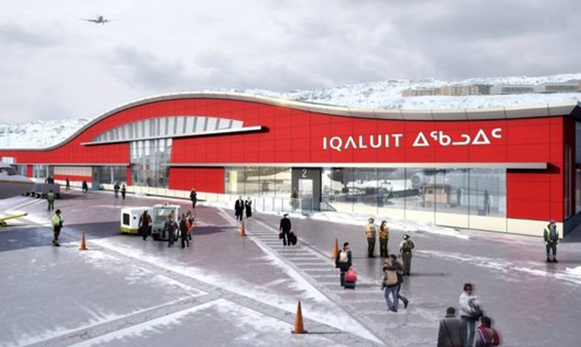 Visualisierungen zeigen, wie der Flughafen Iqaluit bald aussehen soll. So von der einen Seite, ...