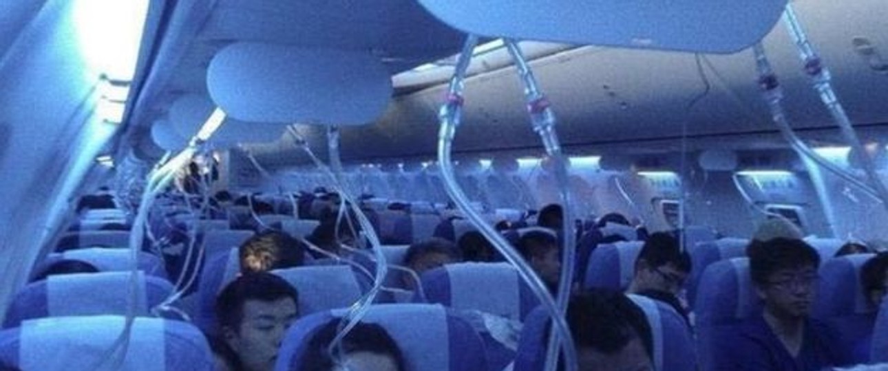 Air-China: Passagiere posteten in Sozialen Netzwerken Bilder der Kabine während des Fluges.