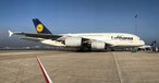 Airbus A380 of Lufthansa.