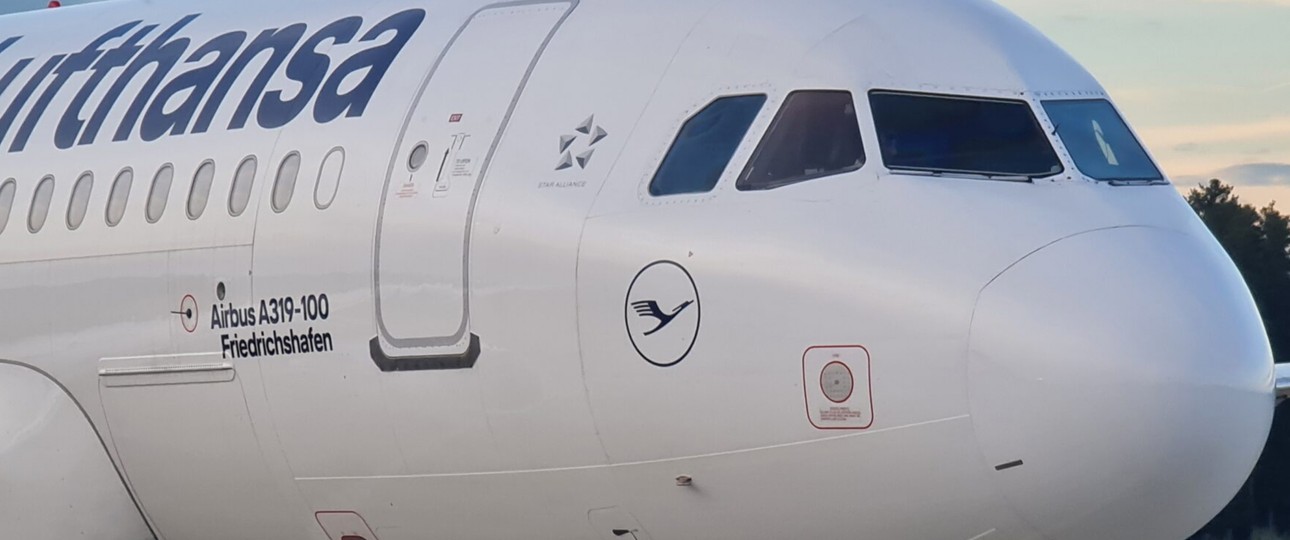 Airbus A319 von Lufthansa mit dem Namen Friedrichshafen: Flüge dorthin werden eingestellt.