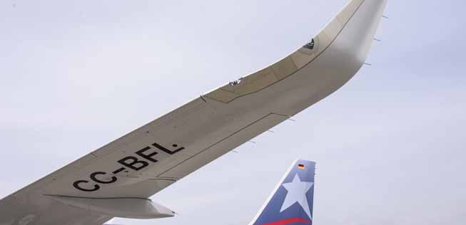 A320 von Latam-Mitglied LAN: Latam will effizient über den Südatlantik.